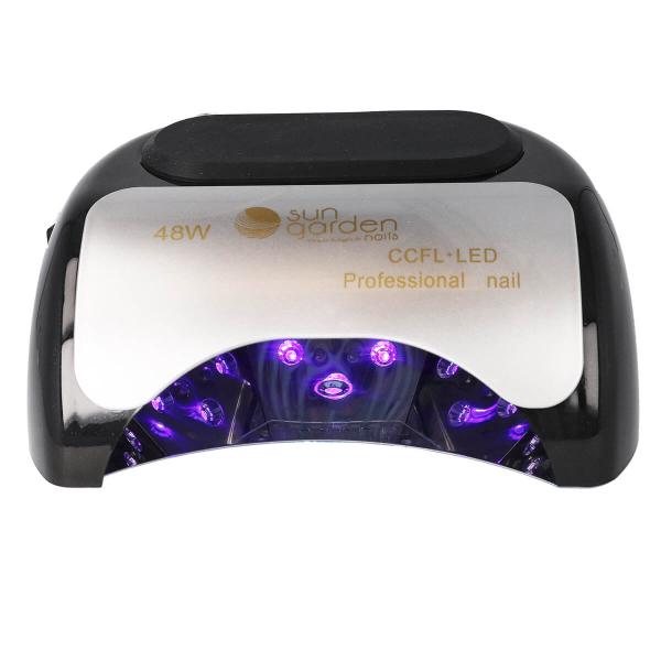UV Lampe K18 schwarz 48W CCFL-LED, UV-Gerät, Dual LED Gerät mit Timer und Einschaltautomatik, Lichthärtungsgerät