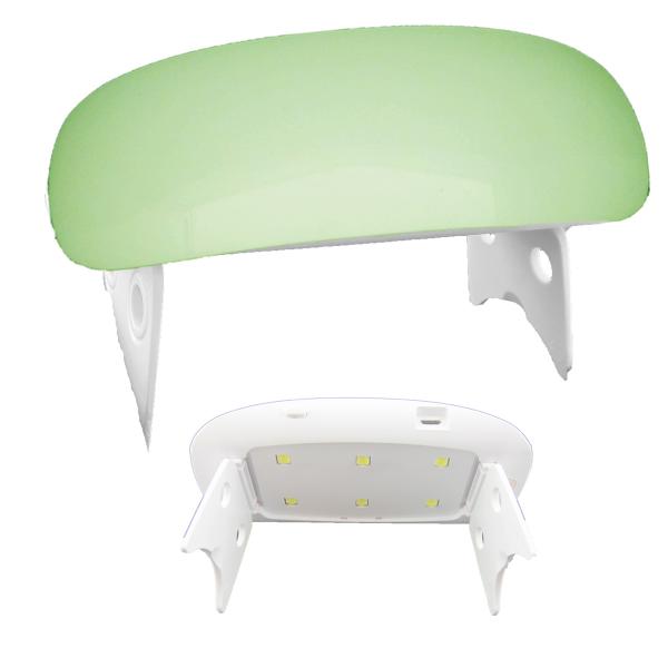 LED/UV Nagellampe Sun Mini grün 6W, Tragbare Pocket LED/UV Dual Lampe für Gel, Gellack Nail Art Maniküre