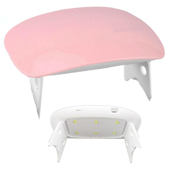 LED/UV Nagellampe Sun Mini rosa 6W, Tragbare Pocket LED/UV Dual Lampe für Gel, Gellack Nail Art Maniküre