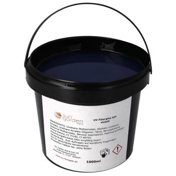 UV fiberglass gel ROSE clear 1000 ml